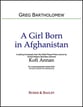 A Girl Born in Afghanistan SATB choral sheet music cover